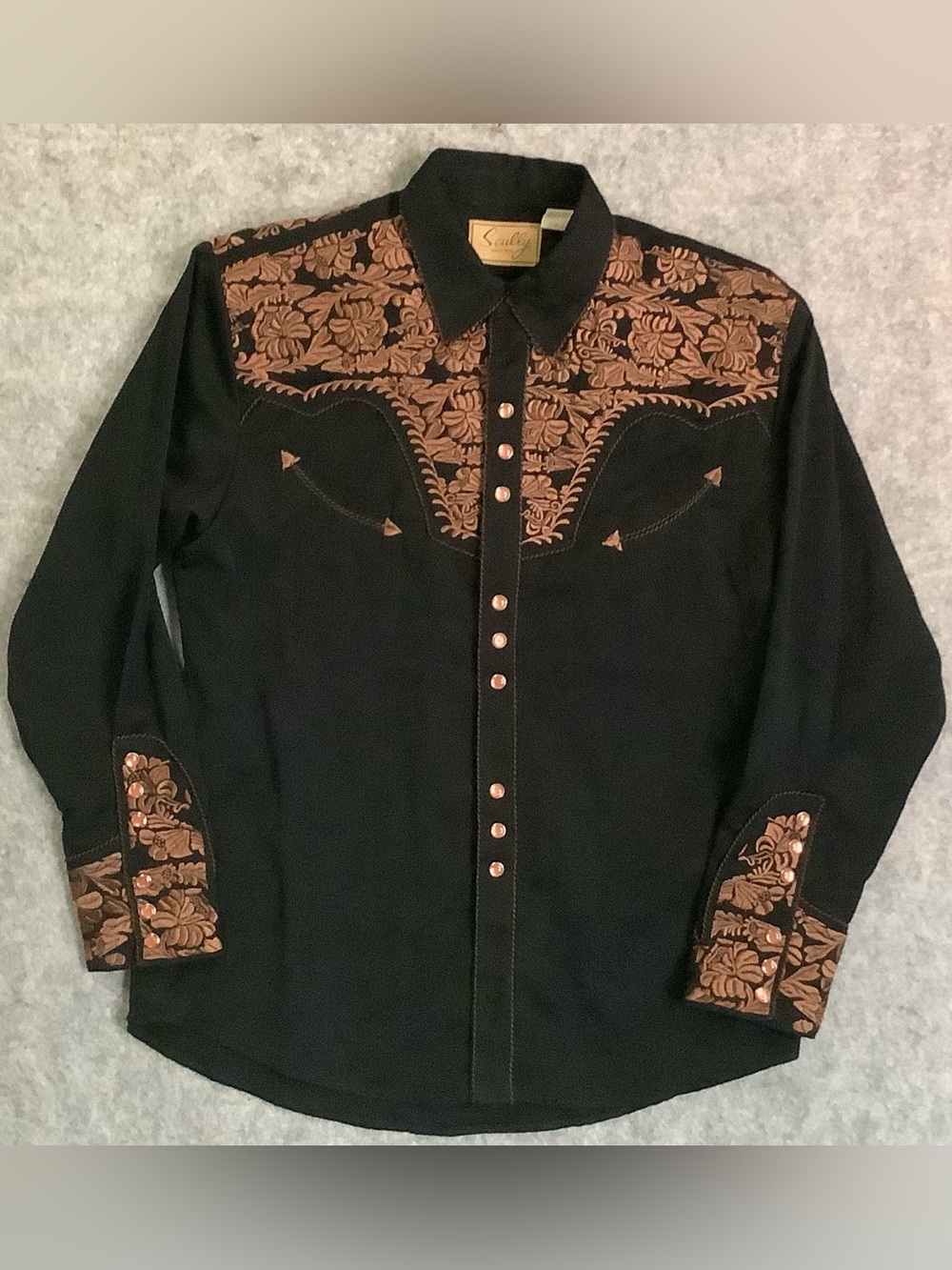 Scully Black Western Shirt